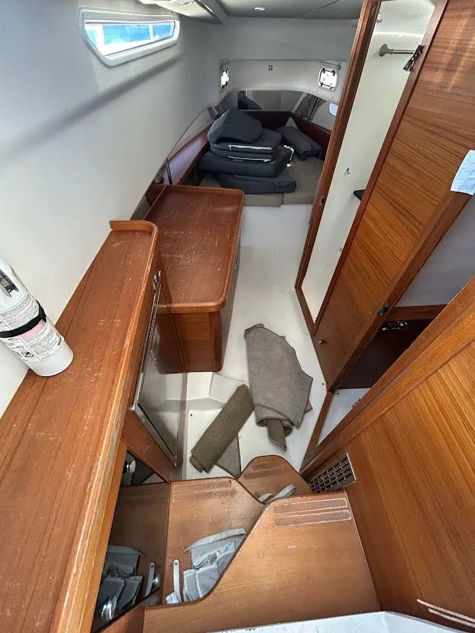 Slide: The Image of Outdoor kitchen on 2022 Nimbus T11 boat with stainless steel sink and countertop. - 10