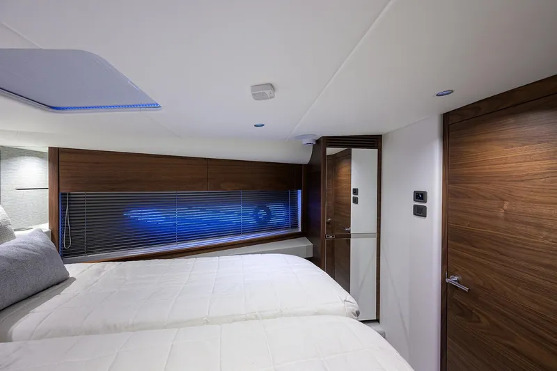 Slide: The Image of Luxurious interior of 2026 Princess V50 Deck Salon yacht cabin with modern design. - 45
