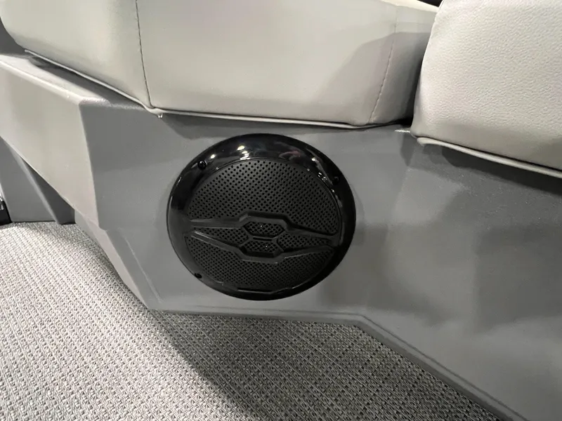 Slide: The Image of Speaker detail in 2025 Sylvan A-Series A20 LZ DH boat interior. - 7