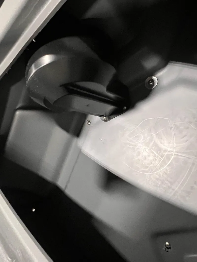 Slide: The Image of Interior view of 2025 Sylvan A-Series A20 LZ DH boat, featuring sleek design elements. - 8