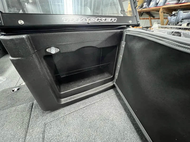 Slide: The Image of 2023 Tracker TARGA V-19 WT TE boat interior storage compartment. - 47
