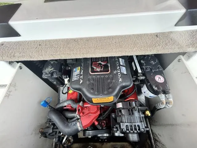 Slide: The Image of Engine compartment of a 2006 Chaparral 204 SSi boat, featuring a Volvo Penta engine. - 41