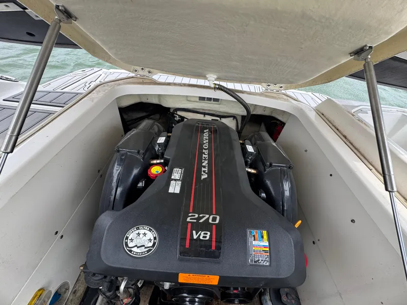 Slide: The Image of Engine compartment of a 2016 Chaparral 227 SSX with Volvo Penta 270 V8 engine. - 18