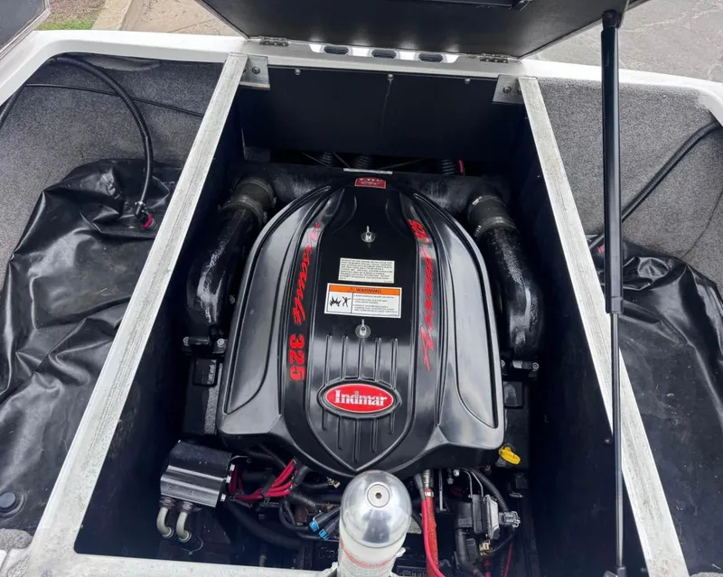 Slide: The Image of 2010 Moomba LSV engine compartment with Indmar 325 engine visible. - 5