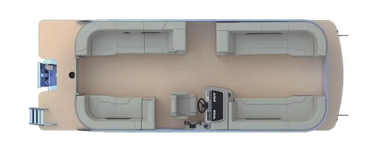 Slide: The Image of 2025 Godfrey SWEETWATER 2286 SB pontoon boat interior layout, top view. - 22