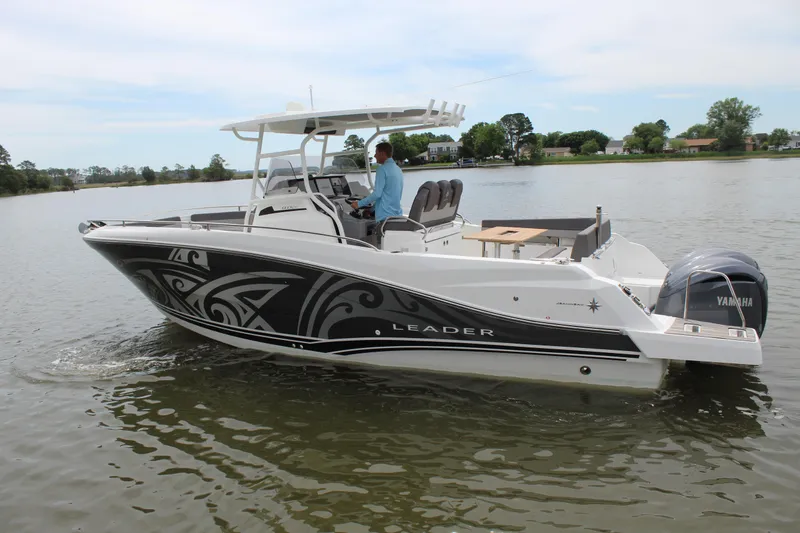 Slide: The Image of 2023 Jeanneau Leader 9.0 CC boat with Yamaha engine. - 4