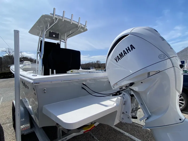 Slide: The Image of 2025 Pair Customs 21 Center Console DV boat with Yamaha outboard motor. - 8