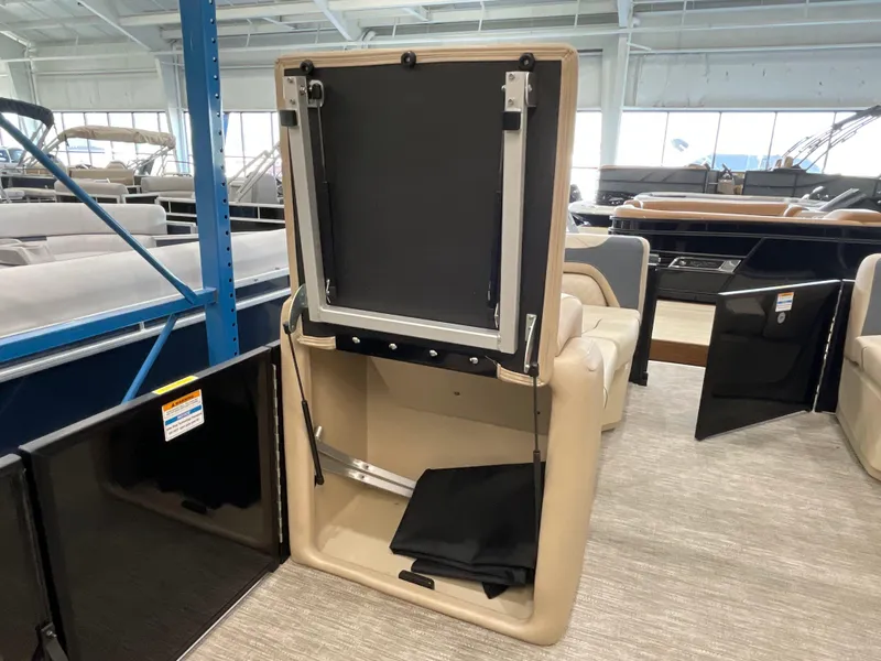 Slide: The Image of Interior storage compartment of 2025 Godfrey SW2286SFLC Tritoon boat. - 19