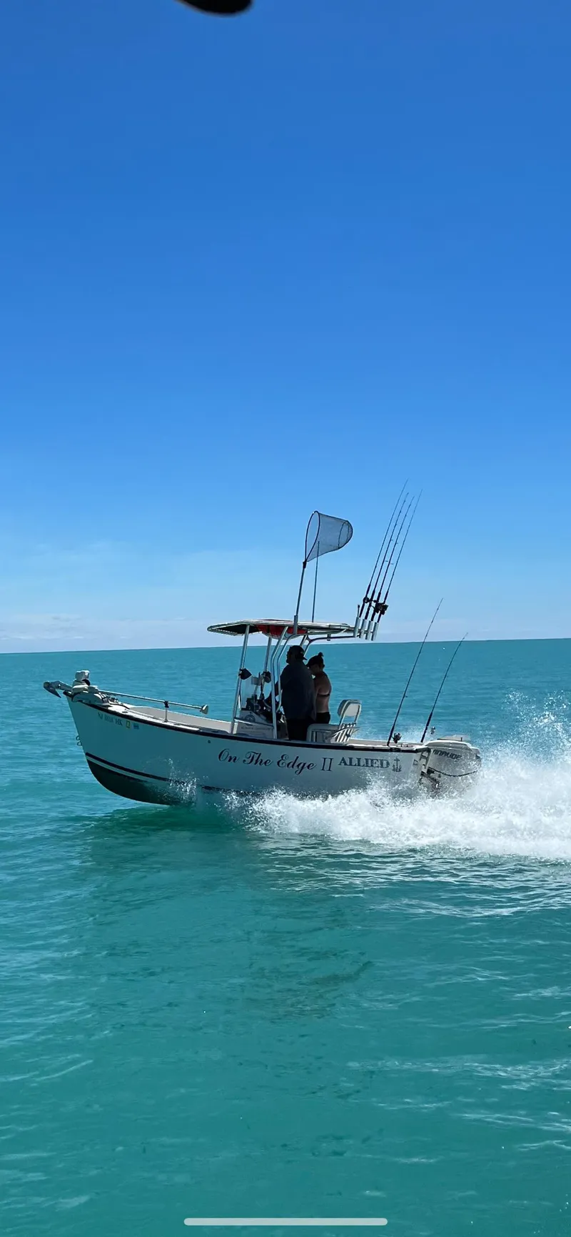 Slide: The Image of 2015 Allied 17 Explorer boat cruising on clear blue ocean waters. - 27