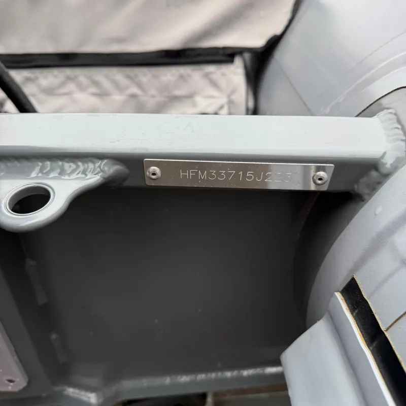 Slide: The Image of 2023 Highfield CL290 boat identification plate with serial number. - 8