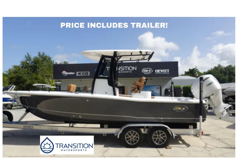 The Image of 2026 Sea Hunt BX 25 FS boat with trailer at Transition Watersports dealership. - 0