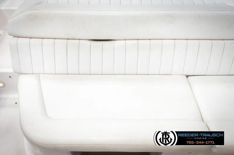 Slide: The Image of White seating on a 2008 Regal 1900 boat, featuring clean upholstery. - 37