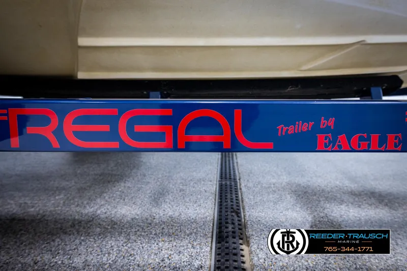 Slide: The Image of Trailer by Eagle for 2008 Regal 1900 boat, Reeder-Trausch Marine branding. - 48