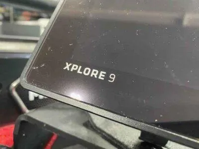 Slide: The Image of Close-up of Xplore 9 display on 2025 Skeeter ZXR 21 boat. - 6
