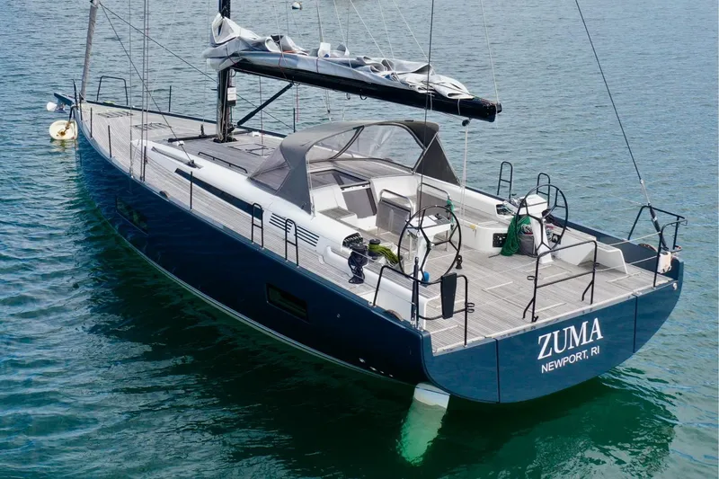 The Image of 2020 Beneteau First 53 sailboat on water, named Zuma, Newport RI. - 0