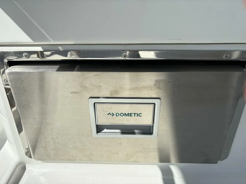 Slide: The Image of Stainless steel Dometic appliance on Jeanneau 1295 FLY yacht, 2025 model. - 10