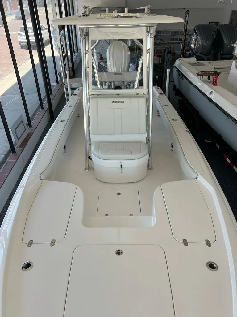 Slide: The Image of 2025 Contender 23 Bay boat with spacious deck and center console. - 7