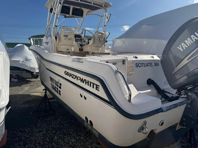 Slide: The Image of 2007 Grady-White Journey 258 boat with Yamaha engine, docked in Scituate, MA. - 5