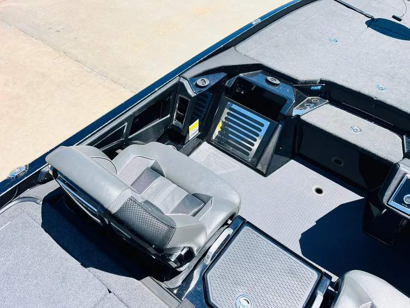Slide: The Image of 2024 Ranger Z520R Ranger Cup boat interior with sleek seating and modern dashboard design. - 34