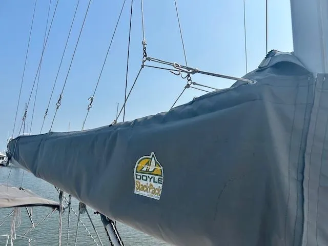 Slide: The Image of Beneteau Oceanis 31 sailboat with Doyle StackPack sail cover, 2008 model. - 7