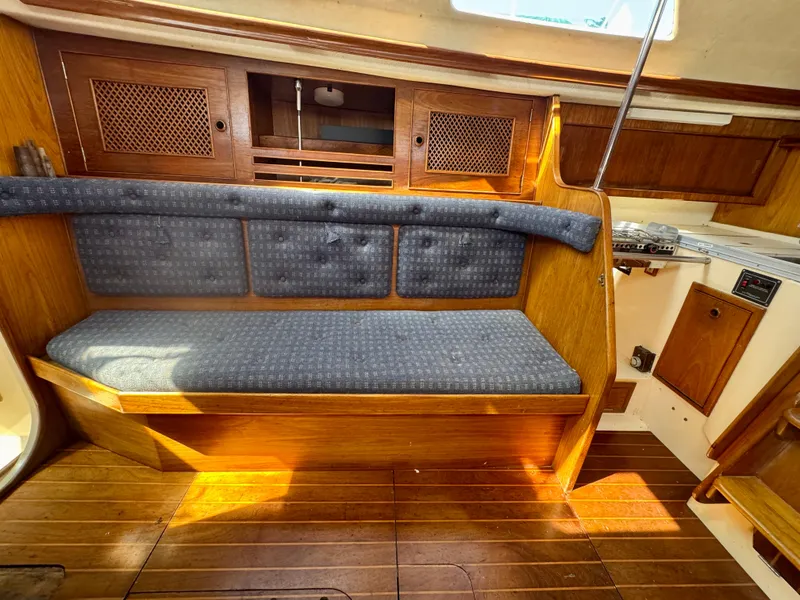 Slide: The Image of Interior of 1984 Camper & Nicholsons Nicholson 35 yacht bathroom with sink and toilet. - 15