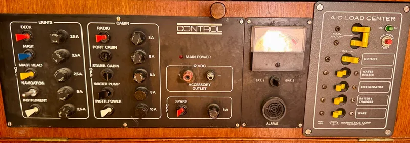 Slide: The Image of Engine hours gauge showing 2846.1 hours on a 1984 Camper & Nicholsons Nicholson 35. - 19