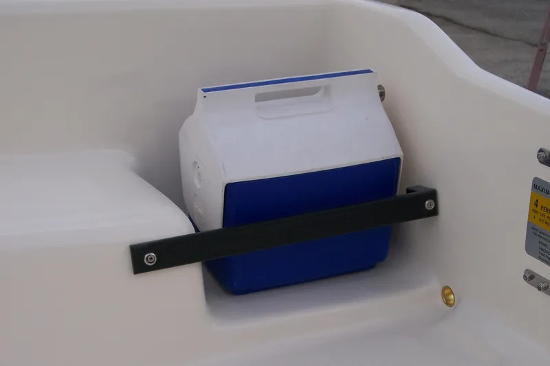 Slide: The Image of Cooler secured in American Sail AMERICAN 14.6 boat, 2025 model. - 9