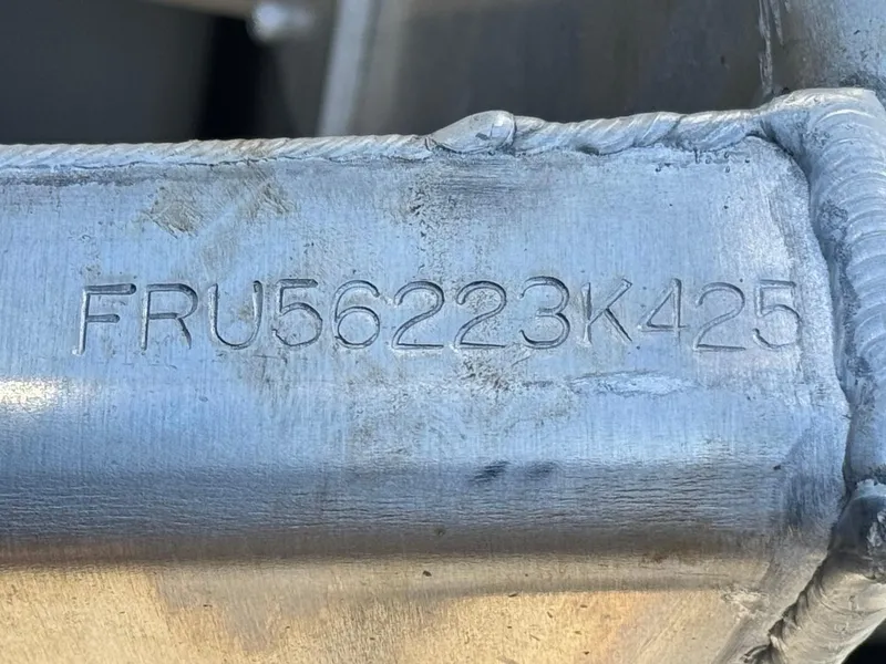 Slide: The Image of Hull identification number on a 2025 Berkshire 22RFX LE boat. - 22