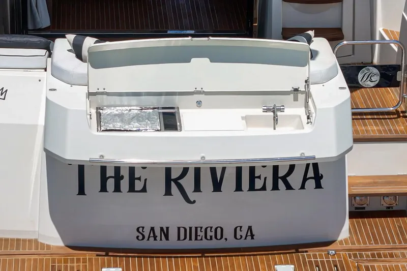 Slide: The Image of 2017 Beneteau Monte Carlo 5 MC5 yacht, "The Riviera," docked in San Diego, CA. - 26