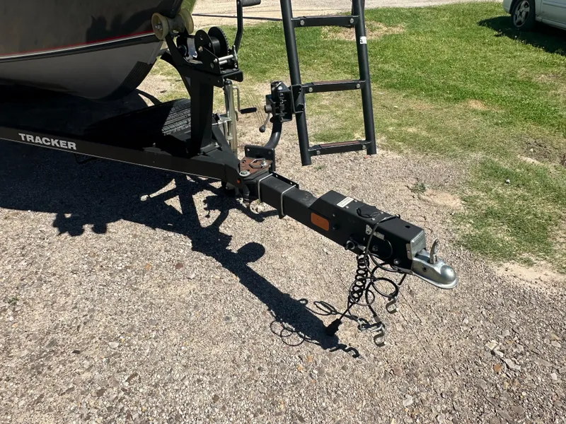 Slide: The Image of Trailer hitch of 2018 Tracker Targa V-19 WT 40th Anniversary Edition on gravel. - 17