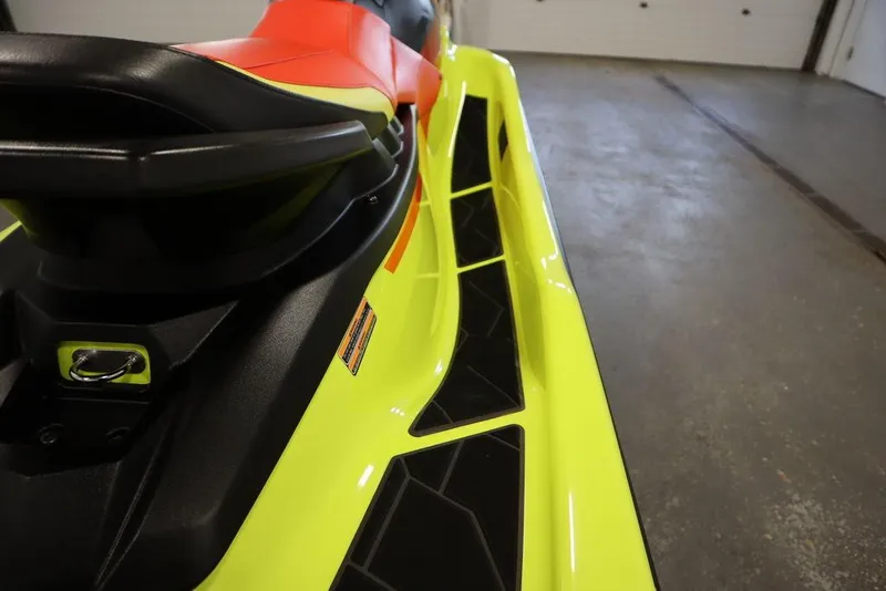 Slide: The Image of 2021 Yamaha WaveRunner EXR® in vibrant yellow and black, showcasing sleek design details. - 3