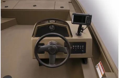 Slide: The Image of Steering console of 2021 G3 20 SC boat with mounted navigation system. - 8