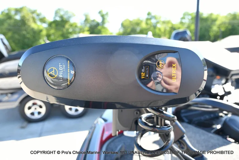 Slide: The Image of Trolling motor control panel on a 2025 Nitro Z20 XL Pro boat. - 28