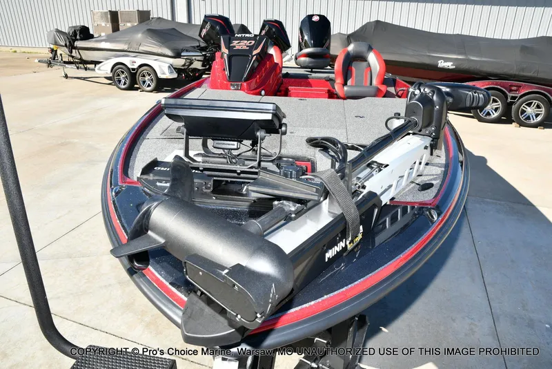 Slide: The Image of 2025 Nitro Z20 XL Pro fishing boat with advanced trolling motor and sleek design. - 29