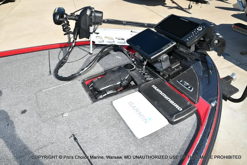 Slide: The Image of 2025 Nitro Z20 XL Pro boat dashboard with Humminbird and Garmin electronics. - 3