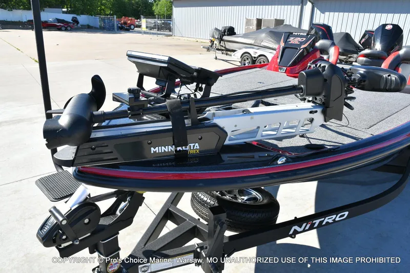 Slide: The Image of 2025 Nitro Z20 XL Pro boat with Minn Kota Ultrex trolling motor. - 5