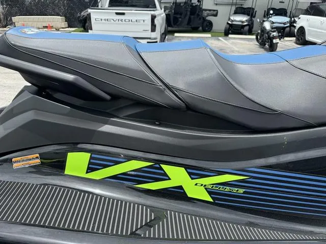 Slide: The Image of 2024 Yamaha WaveRunner VX Deluxe with Audio, featuring sleek design and comfortable seating. - 8