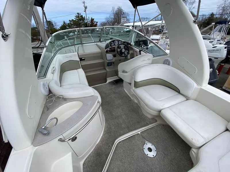 Slide: The Image of 2007 Sea Ray 260 Sundancer boat named "Wine Down" in Falmouth, MA. - 7