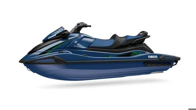 Slide: The Image of 2025 Yamaha Marine Waverunner VX Cruiser HO in deepwater blue, side view. - 3