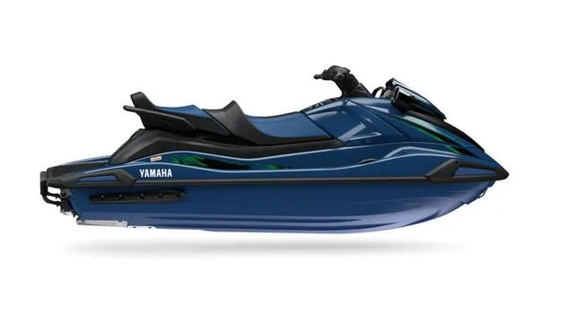 Slide: The Image of 2025 Yamaha Marine Waverunner VX Cruiser HO in deepwater blue, side view. - 4