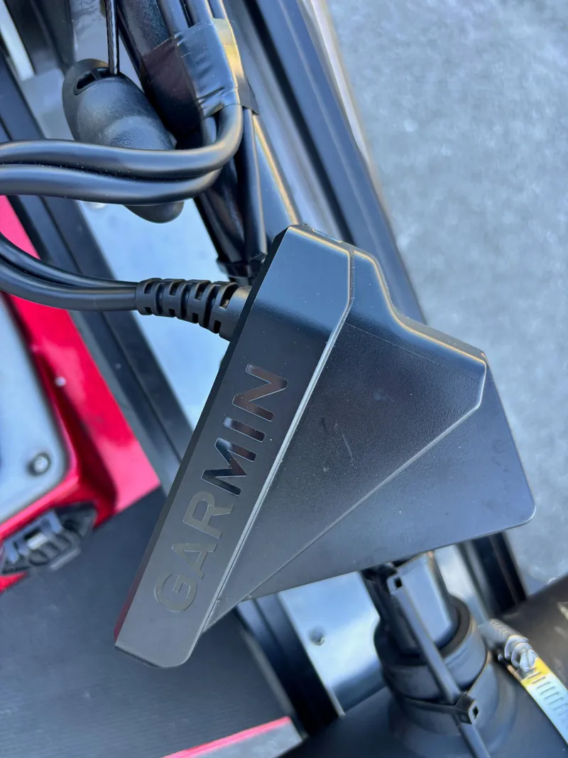 Slide: The Image of Garmin device installed on a 2020 Ranger Z185 boat, featuring cables and connectors. - 4