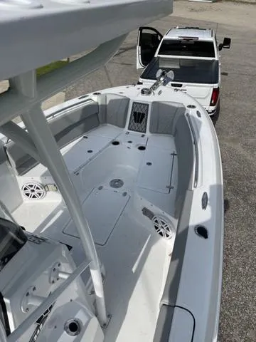 Slide: The Image of 2023 Wellcraft 242 Fisherman boat on trailer, viewed from above. - 5