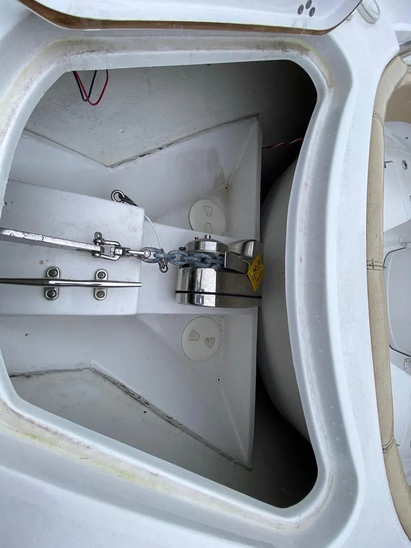 Slide: The Image of Anchor compartment of 2018 Sportsman Heritage 251 Center Console boat. - 29