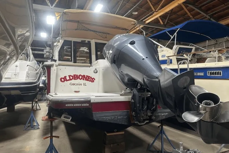 Slide: The Image of 2019 Ranger R27 LE boat named "Old Bones" in storage, Chicago, IL. - 33