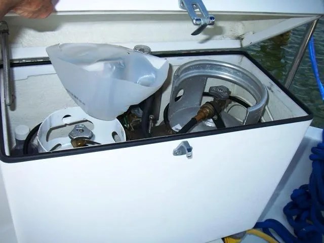 Slide: The Image of Propane Locker in Cockpit - 106