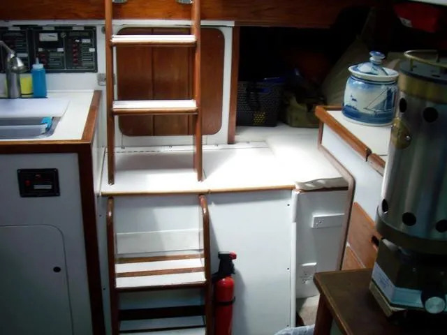 Slide: The Image of Companionway Stairs & Engine Access - 31