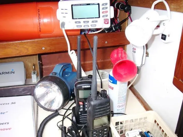 Slide: The Image of Nav Table_3 VHF Radios - 54