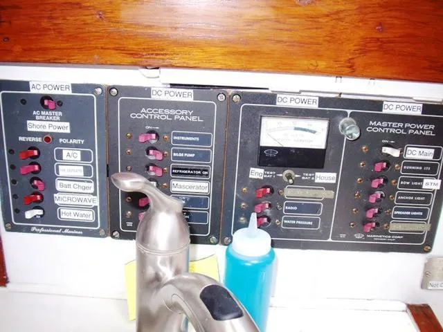 Slide: The Image of AC & DC Electrical Panels at Galley - 55