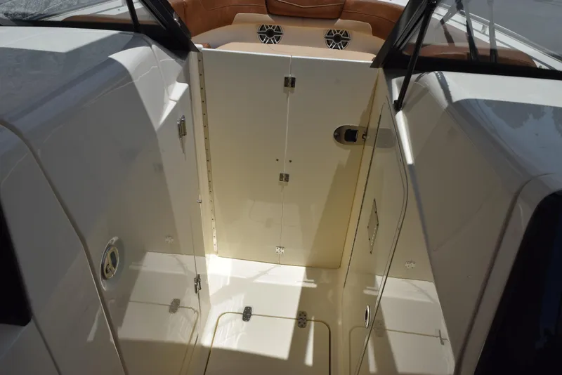Slide: The Image of 2023 Scout 277 Dorado boat interior with sleek design and modern features. - 29