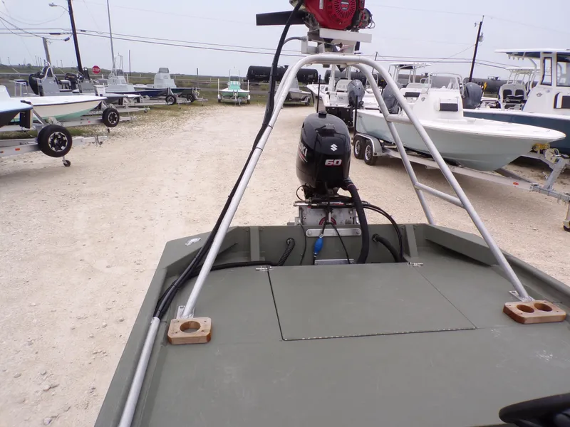 Slide: The Image of 2024 Southfork 1662 EXLSF boat with Suzuki 60 engine in a boatyard. - 25